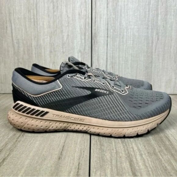 Brooks Transcend 7 Grey Running Sneaker Comfort Athletic Shoes Women’s Size 9.5 - Picture 1 of 10